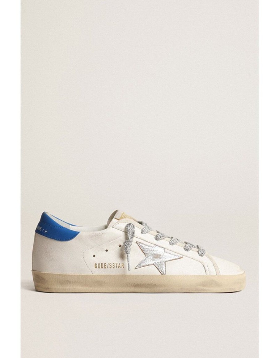 Schoenen Golden Goose | Superster Creme/Zilver/Blauw