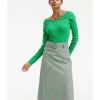 Kleding Dorothee Schumacher | Moderne Erfgoedrok Bonotto-Ruit Groen