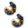 Accessoires La Double J | Raffia-Hoepel Blu/Org