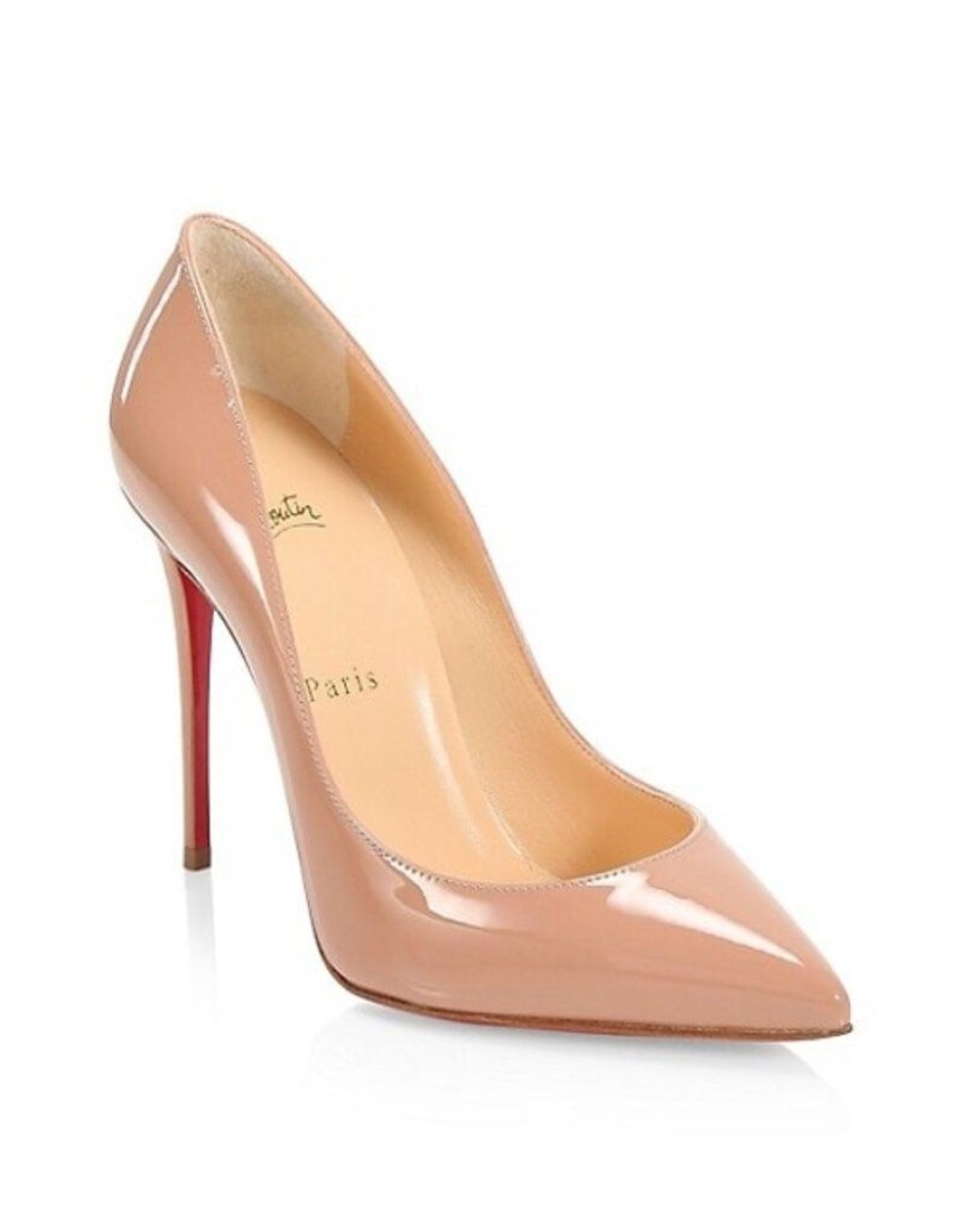 Schoenen Christian Louboutin | Pigalle Follies 100 Mm Laknude (Online)